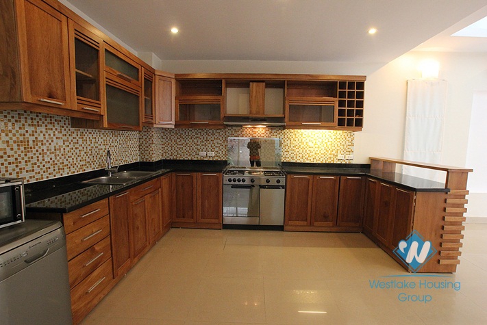 Unfurnished house with swimming pool for rent in Westlake area, Hanoi